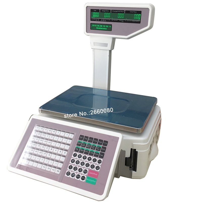 Commercial Printing Press - Label Printing Scale and Cash Register