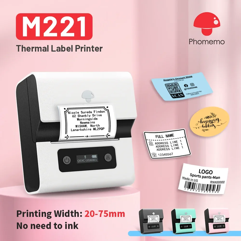 Commercial Printing Press - Phomemo M221 Portable Printer Mini Label
