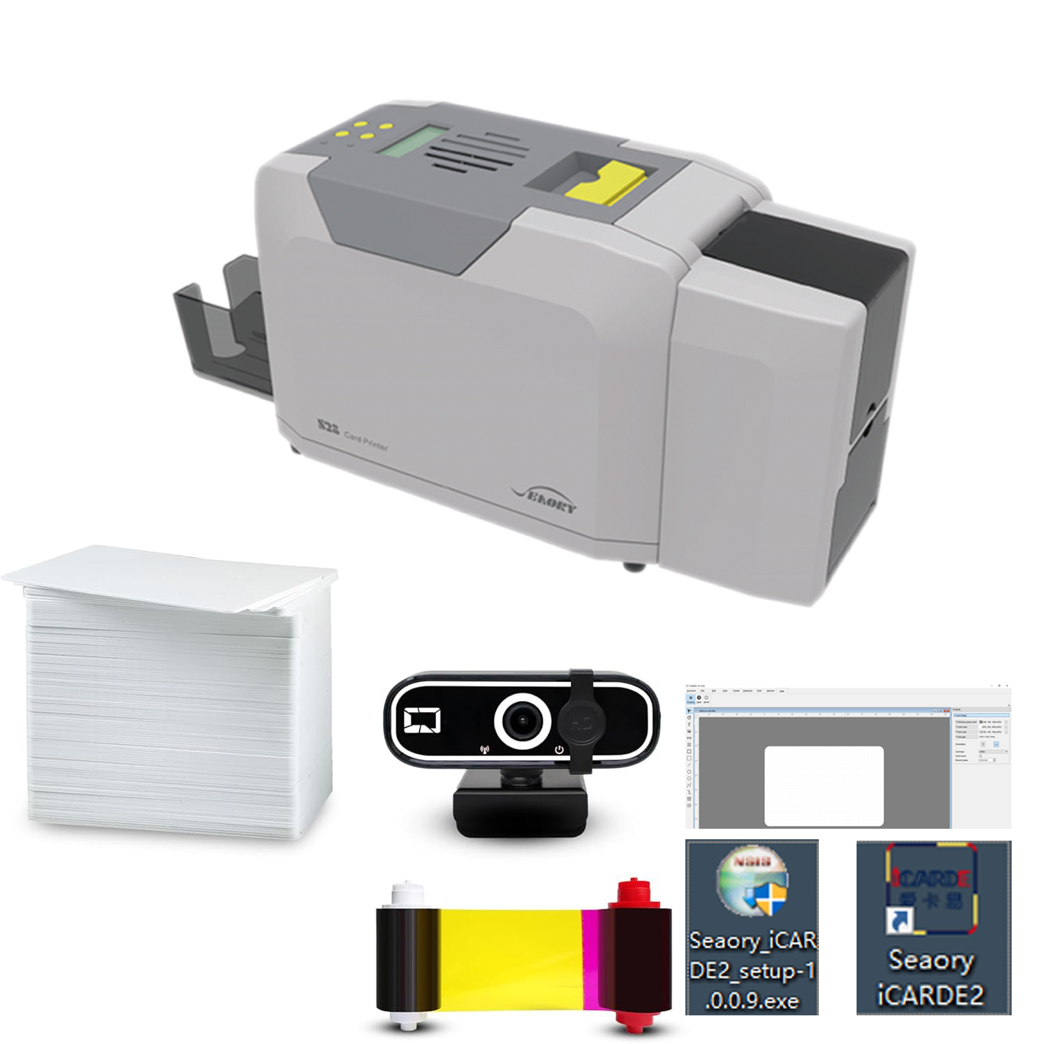 Seaory S28 Dual Sided ID Card  - Commercial Ribbon Printing Machine 评论和价格