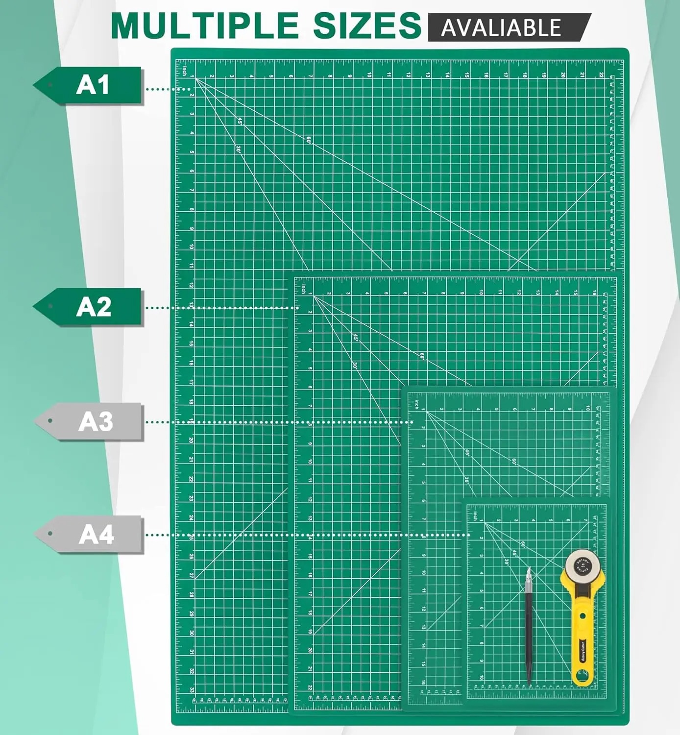 A2 A3 A4 A5 PVC Cutting Mat Do - Plotter Cutting Mat 评论和价格