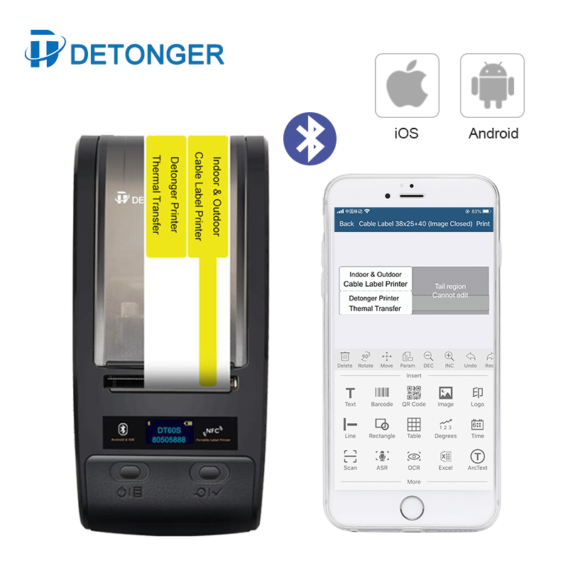 DETONGER DT60S Portable Therma - Commercial Ribbon Printing Machine 评论和价格