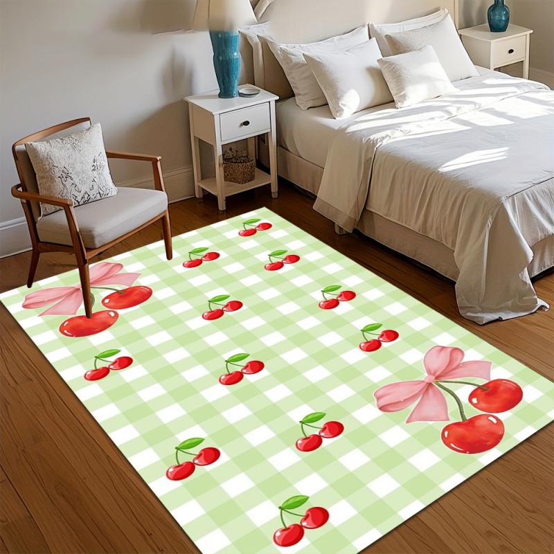 Light Green Gingham Cherry Bow - Commercial Ribbon Printing Machine 评论和价格